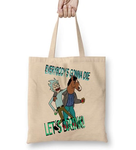 Bojack Horseman Rick and Morty Bez Çanta Uzun Saplı