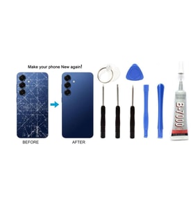 Samsung S25 Uyumlu Batarya Kapağı KAMERA LENSLİ (B
