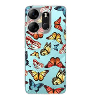 PrintiFy Tecno Spark Go 2023 ile Uyumlu Water Color 2  Kamera Korumalı Şeffaf  Kılıf