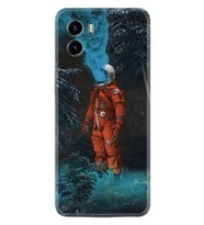 Vivo Y15S Y32 Y33S Y51 Y53S Kılıf Desemli Silikon Astronot Smoke 1769