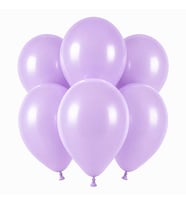 Lila Renk Lateks Pastel Balon (30 cm) - 6 Adet