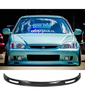 Honda Civic Mugen Ön Ek Karlık Plastik Mat Siyah 1999 2000 2001 Makyajlı Kasa karlık+bodykit+ek