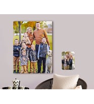 BK Gift Kişiye Özel Tam Boy Aile Karikatürlü Kanvas Tablo 70x100cm-3