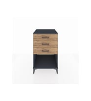 Kronos Komodin 3 Çekmeceli 60x59x96 Antrasit-Çam