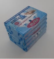 Eriyen Kağıt Sabun 5'li Paket - 50 Adet Tek Kullanımlık Eriyen Sabun Yaprağı - Ortak Kullanım Alanlarında ve Dış Mekanlarda Kişisel Hijyen Sağlar - Yerli Üretim