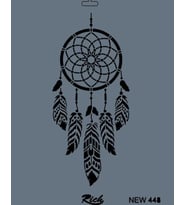 Rich New Seri N-448 Stencil 35x25 cm