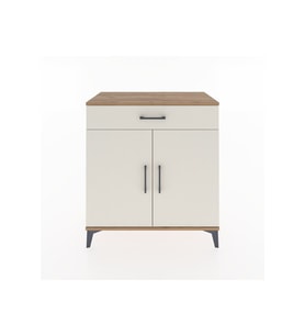 Hyperion Şifonyer Tek Raflı Tek Çekmeceli 2 Kapaklı 88x44x96 Çam-Aytaşı
