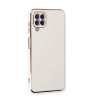 Samsung Galaxy A22 Kılıf Volet Silikon - Beyaz