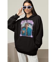 Şarkıcı Justin Bieber Baskılı Unisex Oversize Hoodie