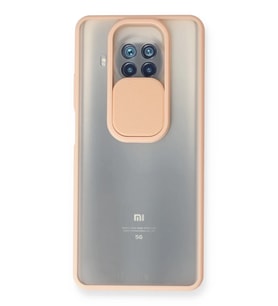 Newface Xiaomi Mi 10T Lite Kılıf Palm Buzlu Kamera Sürgülü Silikon - Pembe