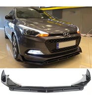 Hyundai i20 Ön Lip Parlak Siyah 3 Prç Brabus Kırılmaya Dayanıklı ABS