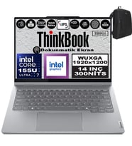 Lenovo ThinkBook 14 2-in-1 G4 IML Intel Core Ultra 155U 96GB DDR5 2TB SSD 14" Dokunmatik WUXGA 300NITS IPS Windows 11 Home Taşınabilir Bilgisayar 21MX002VTRH33 + Zetta Çanta