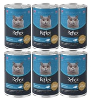 Reflex Plus Jöle İçinde Et Parçacıklı Alabalıklı ve Ton Balıklı Yetişkin Kedi Ko (Siyah)