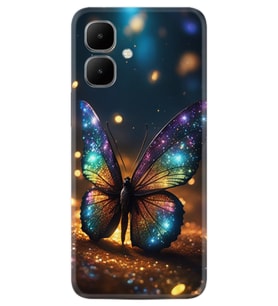 Infinix Smart 10 Kılıf Boutique Baskılı Resimli Rengarenk Kelebek Pcode -097