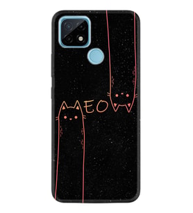 Realme C11 C21 C21Y C25Y C11 2021 Kılıf Desemli Silikon Meow 1657