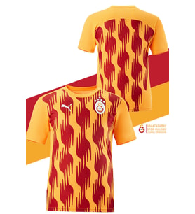 Gs Tsrt 008 Galatasaray Orijinal Lisanslı Sıfır Yaka A Takım Antrenman 5 Yıldızlı T-Shirt (Kırmızı)