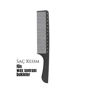 Berber Kuaför Saç Kesim Bukleli Saç Fön Wax Sonrası Tarak