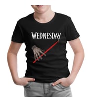 Wednesday Hand Siyah Çocuk Tshirt