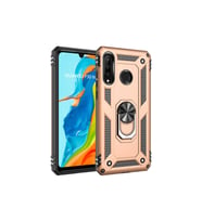 Huawei P30 Lite Uyumlu Kılıf Zore Vega Kapak (Gold)