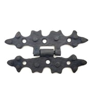 Antika Tarz Dekoratif Pirinç Yıldız Menteşe - 84x44 Mm, Oksit
