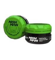 NISHMAN M2 Saç Şekillendirici Keratin Doğal Parlak Kil Wax 100 ML