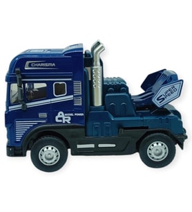 Metal Tır 1:24 - Sesli Işıklı Tır 13 cm - Lacivert - 1 ADET
