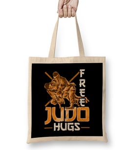 Cute & Funny Free Judo Hugs MMA Mixed Martial Arts Bez Çanta Uzun Saplı