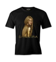 Shakira - Golden Siyah Erkek Tshirt