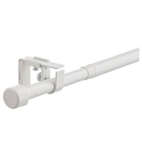 Perde çubuğu seti, beyaz, 120-210 cm 19 mm