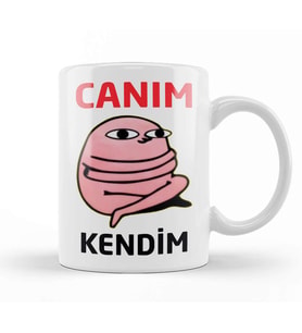 Canım Kendim Aşk Sevgi Komik Kupa Bardak Porselen