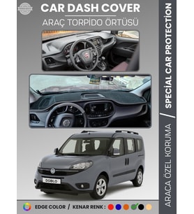 FIAT DOBLO (2015-2020) Torpido Örtüsü Ön Göğüs Torpido Koruma Tam Uyum Çatlamayı Önler Kolay Montaj