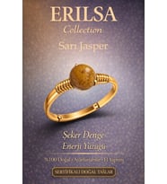 Sertifikalı Şeker Denge Enerji Yüzüğü – Sarı Jasper Ayarlanabilir Gold İnce Kasa Başak Boğa Burcu (Çok Renkli)