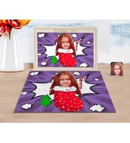 BK Gift Kişiye Özel Kız Çocuk Karikatürlü 1000 Parça Profesyonel Puzzle-14