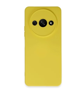 Xiaomi Redmi A3 4g Kılıf Nano İçi Kadife Silikon - Sarı