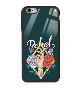 iPhone Modellerine Uyumlu Rebel Tasarımlı Glossy Telefon Kılıfı
