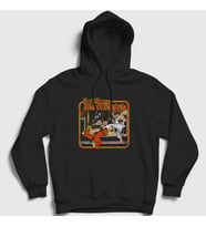 Presmono Unisex Siyah Ryu Vs Ken V2 Street Fighter Kapüşonlu Sweatshirt 411387tt