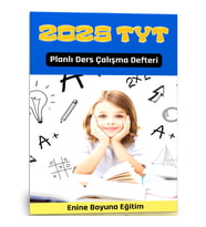 2025 TYT Planlı Ders Çalışma Defteri (200 Sayfa)