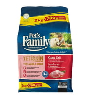 Pets Family Premium Kuzu Etli Yetişkin Köpek Maması 2700 gr