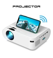 Monozone P62 Akıllı Full HD Ev Ofis Kamp Açık Hava Sineması Mini Taşınabilir Video Projektör Çok Fonksiyonlu Kablosuz Wifi & Ios & Android Cep Tel Yansıtma Projeksiyon Cihazı
