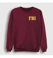 Presmono Unisex Bordo Fbi The Blacklist Sweatshirt 183118tt (Bordo)