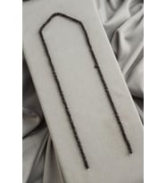Hematit Doğal Taş Mat Siyah Rondela Kesim 3x2mm Dizi [AA]