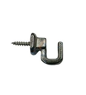 Northcity Vidalı Kanca Askı Küçük - 15x18mm Nikel Kaplama Dayanıklı Duvar Kanca