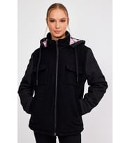 ALEXANDERGARDI KAPÜŞONLU COMFORT FİT YÜNLÜ MONT (E20-379401) (Siyah)