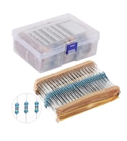 Direnç Seti 1/4W Metal Film %1 20'Şerli 2600 Adet 130 Çeşit Şeffaf Çantada