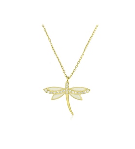 Gümüş Gold Yusufçuk Kadın Kolye CSR2184174