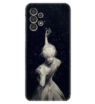 Galaxy M14 Uyumlu Kılıf Resimli Desenli Baskılı Silikon Star Woman 1332