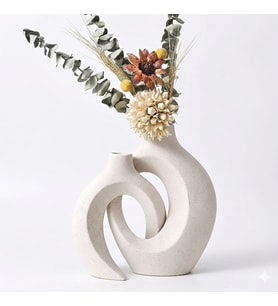 Dekoratif Vazo Takım Kalıp Küçük 18x12x5,7 Cm Büyük 21x15x7 Cm