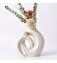 Dekoratif Vazo Takım Kalıp Küçük 18x12x5,7 Cm Büyük 21x15x7 Cm