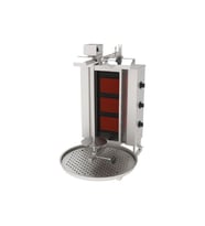 Atalay ADGC-3-U Döner Makineleri Gazlı Camlı Üstten Motorlu - 3 Radyanlı - 230 V