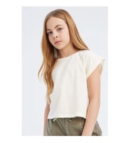Defacto Ekru Kız Çocuk T-Shirt C4511A8/ER99